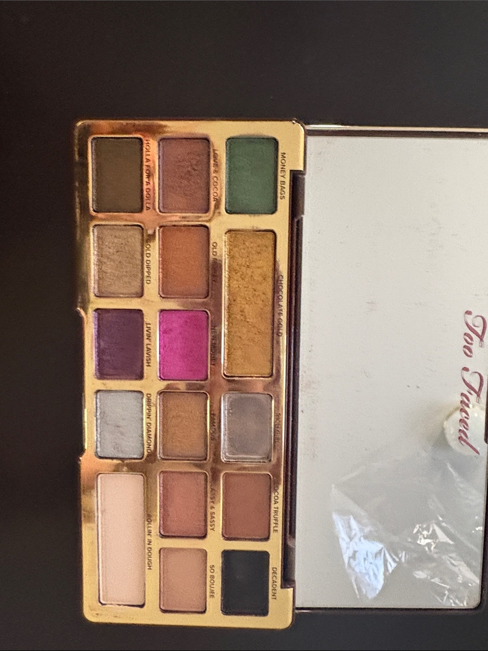 Too Faced Eyeshadow Palette — chocolate gold